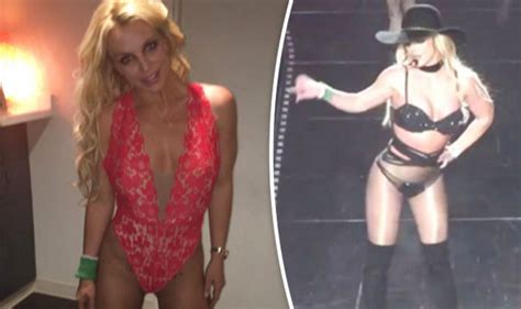 britney spears sends fans wild as she flashes the flesh in very