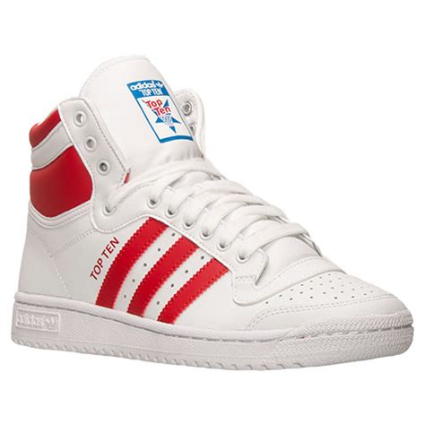 Adidas Top Ten Hi White Collegiate Red Available Now Weartesters