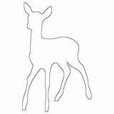 Fawn Bambi sketch template