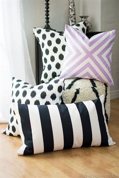 diy  sew pillow covers homey