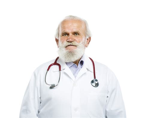 portrait    male doctor   stethoscope   neck