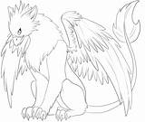 Griffin Gryphon sketch template