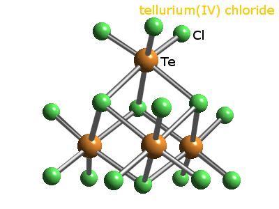 webelements periodic table tellurium tellurium tetrachloride tetramer