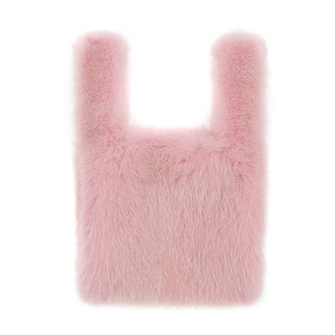 mini mink shopper  light pink zizi donohoe corp