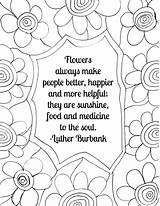 Coloring Flower Quote Pages Printable Where Planted Bloom Flowers Simple Do Better Place Make Feed Soul Things Sunflowers Tulips Favorites sketch template