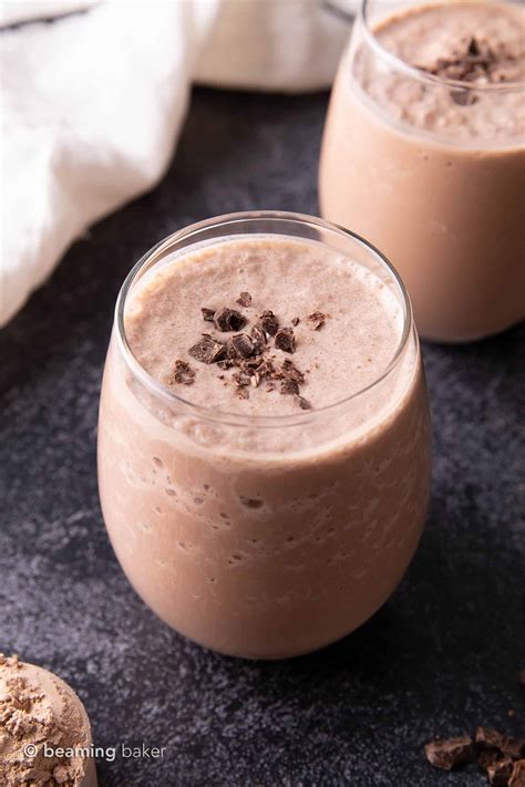 3 Ingredient Chocolate Vegan Protein Shake Recipe