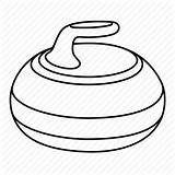 Curling Stone Clipart Sport Ice Game Icon Clipground Iconfinder sketch template