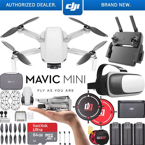dji mavic mini drone quadcopter fly  combo cpma headset bundle walmartcom