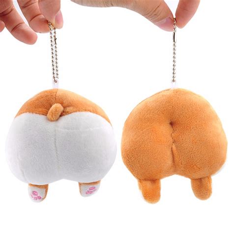 20pcs Lot Cute Creative Corgi Cute Butt Plush Toy Small Pendant Novelty