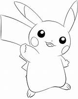 Pikachu Recortar sketch template