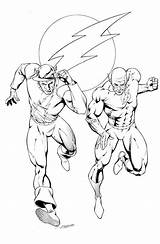 Flash Coloring Pages Printable Gordon Book Jay Garrick Barry Allen Andy Superhero Worlds Smith Fl Two Getdrawings sketch template