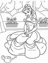 Pages Coloring Inmates Belle Princess Prince Template sketch template