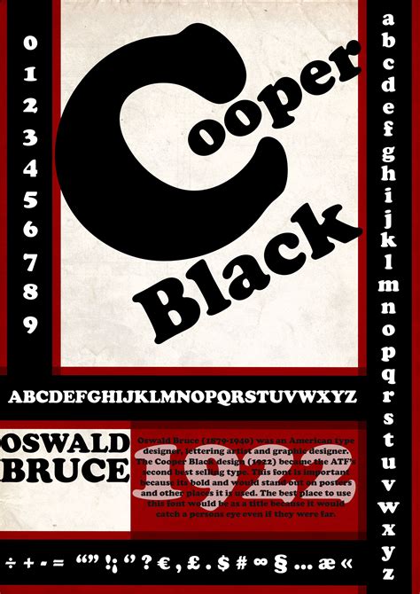 cooper black tipografia disenos de unas