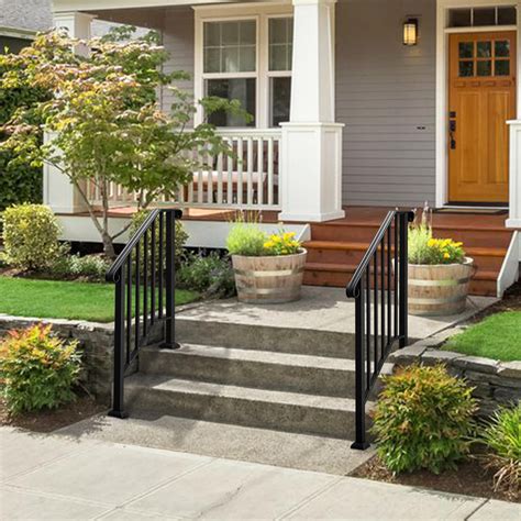 salonmore handrail picket  fits    steps matte black stair rail