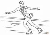 Coloring Ice Skating Skater Pages Printable Drawing Activities sketch template