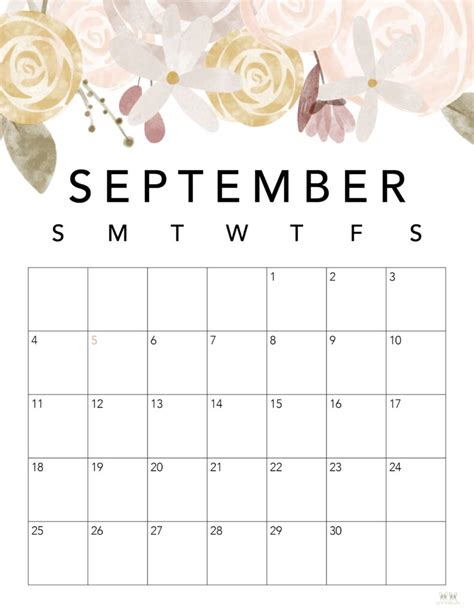 september  calendar  printable calendar september