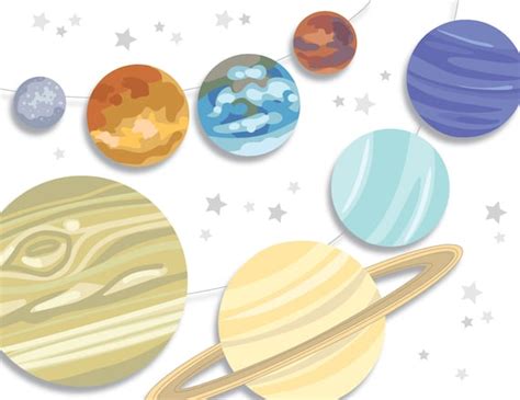 diy printable solar system  planets   outer space etsy australia