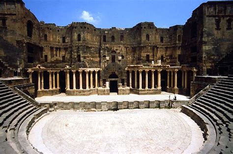 bosra syria siria theatres amphitheatres stadiums odeons