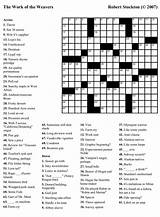 Puzzles Printable Crossword Olds Year Crosswords Easy Seniors Print Large Coloring sketch template