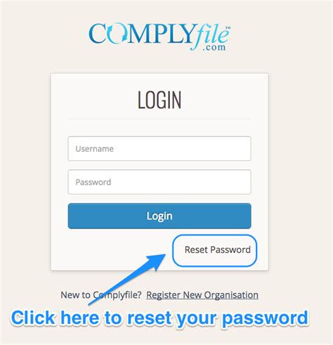 Complyfile — I Forgot My Password How Do I Reset It