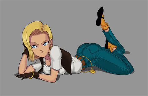 The Big Imageboard Tbib 1girl Absurdres Android 18 Ass Blonde Hair