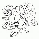Coloring Pages Flower Simple Comments sketch template