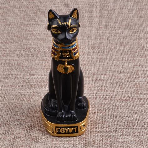 Egyptian Cat Figurine Statue Vintage Cat Goddess Bastet