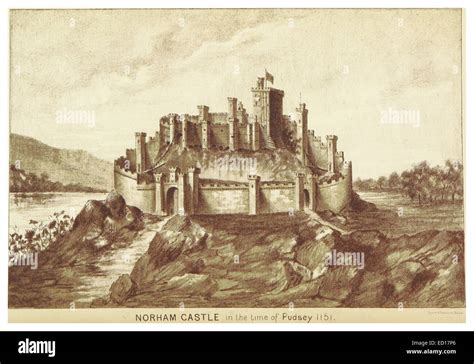 norham castle   time  pudsey  stock photo alamy