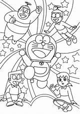 Doraemon Nobita Shizuka Suneo Gian Kanak Stampare Koleksi Cartoni Coloradisegni Animati Pianetabambini Mewarna Gatto Páginas Stampa Dibujo Sketsa Dragón Adultos sketch template
