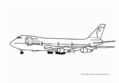 boeing  airplane printable coloring page ecoloringpagecom