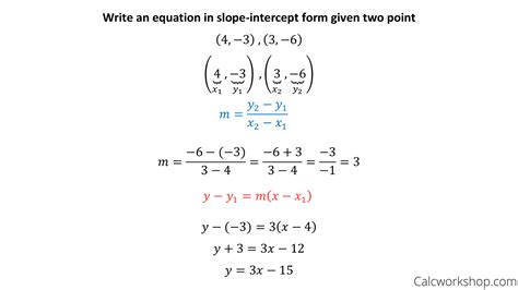 point slope form equation  rawax