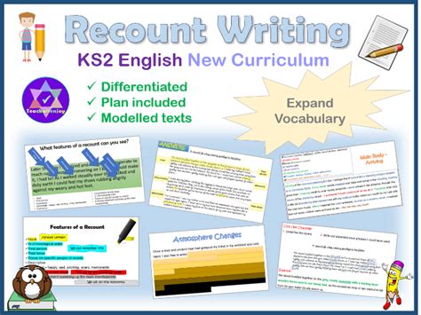 recount writing ks powerpoints plan teaching resources