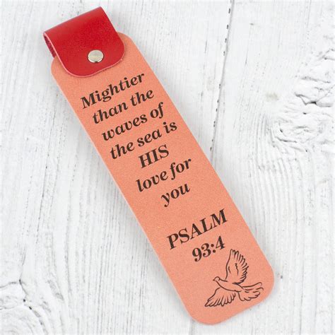 bible verse leather bookmark  petiquette collars notonthehighstreetcom