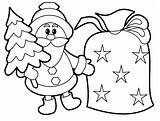 Coloring Pages Preschool Printable Christmas Easy sketch template