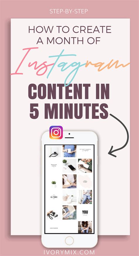 how to create a colorful month of instagram content in 5 minutes instagram marketing tips