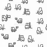 Forklift Isolated sketch template