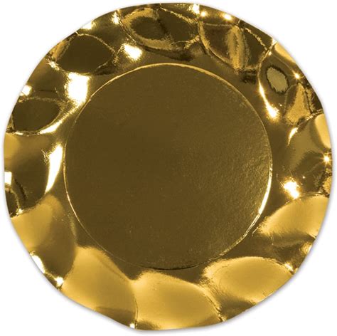 amazoncom metallic gold plates pkg kitchen dining