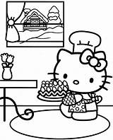 Kitty Hello Coloring Pages Printable Print Kids Cute Forever Cake Birthday Happy Hellokitty sketch template