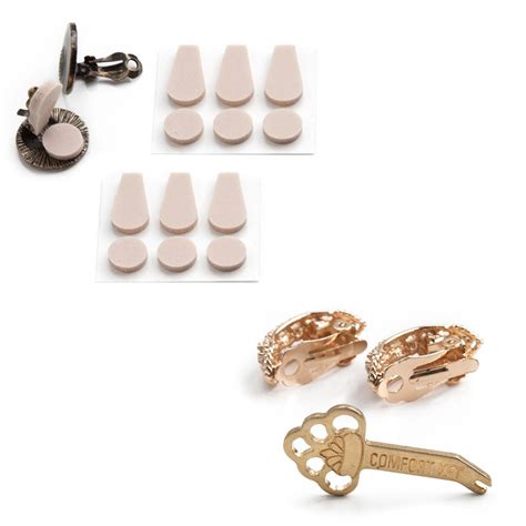 clip earring comfort and cushion adhesive foam pads tension key e