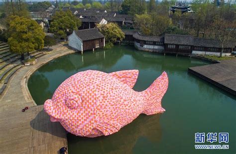 hofmans giant floating fish debuts  zhejiang thatsmagscom