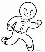 Gingerbread Coloring Man Pages Printable Kids Cool2bkids sketch template