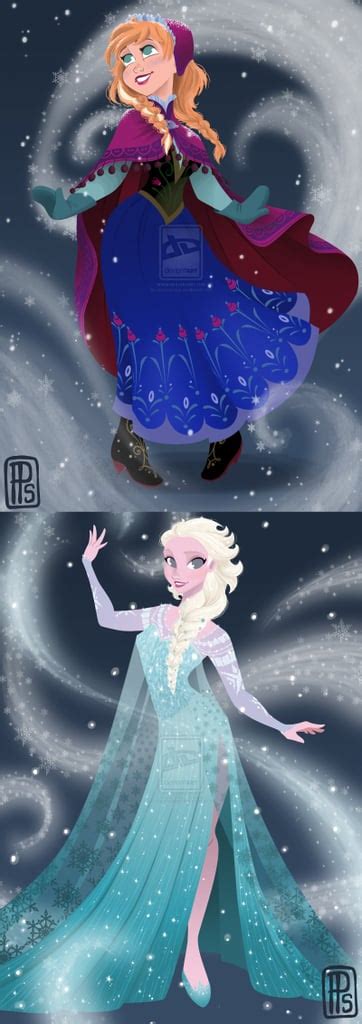 Anna And Elsa Frozen Fan Art Popsugar Love And Sex Photo 22