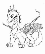 Dragon Coloring Pages Baby Printable Print Size sketch template