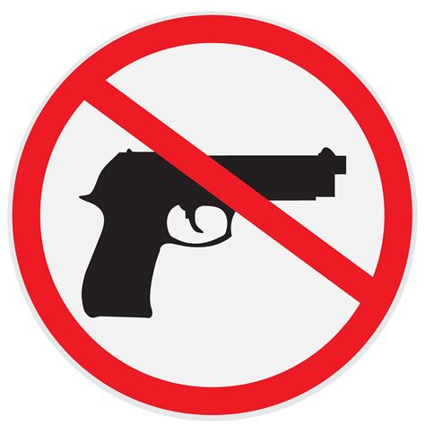 guns allowed sign graphic objects creative market