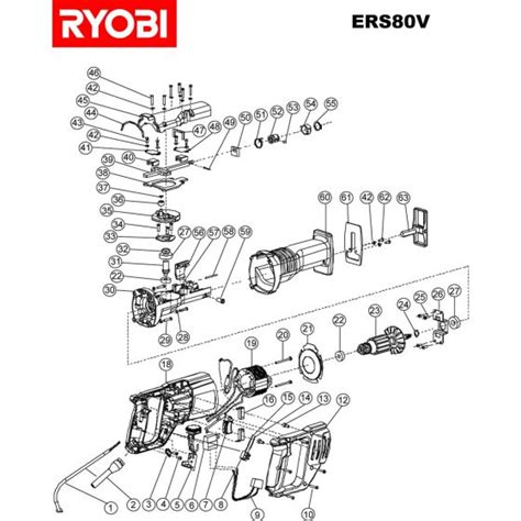 Buy A Ryobi Ers80v Spare Part Or Replacement Part For Your Saws And Fix