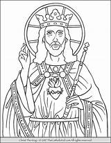 Christ King Coloring Pages Catholic Mass Drawing Jesus Saint Sunday Printable Kindergarten Thecatholickid Colouring Kids Color Feast Sheets Colorings Getcolorings sketch template