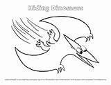 Sheets Pteranodon Dinosaurs sketch template