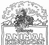 Coloring Kingdom Animal Disney Wecoloringpage Text Print sketch template