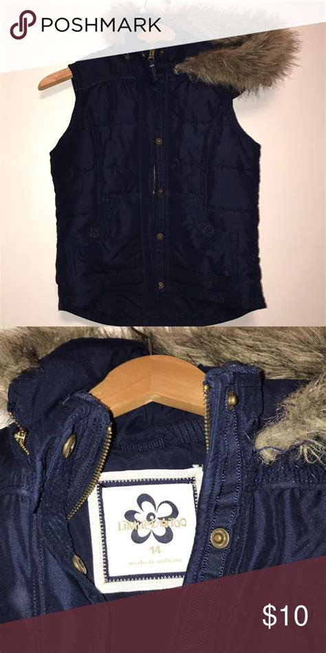 limited  vest fur lined hoodie vest clothes design