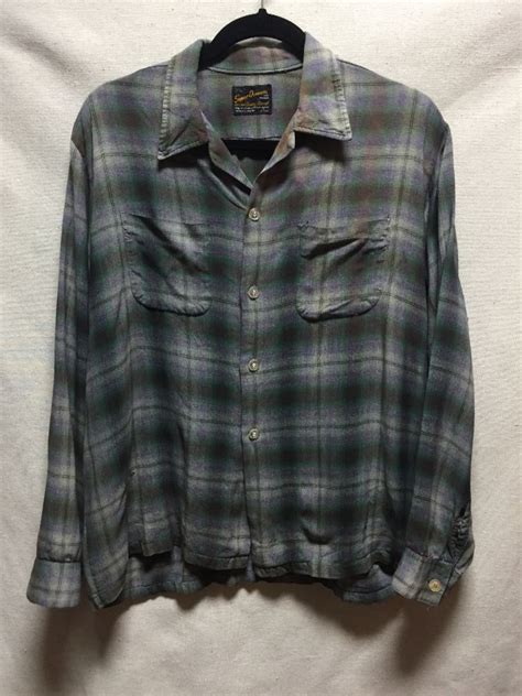 Super Soft 1960s Flannel Shirt With Double Breast Pocket Boardwalk